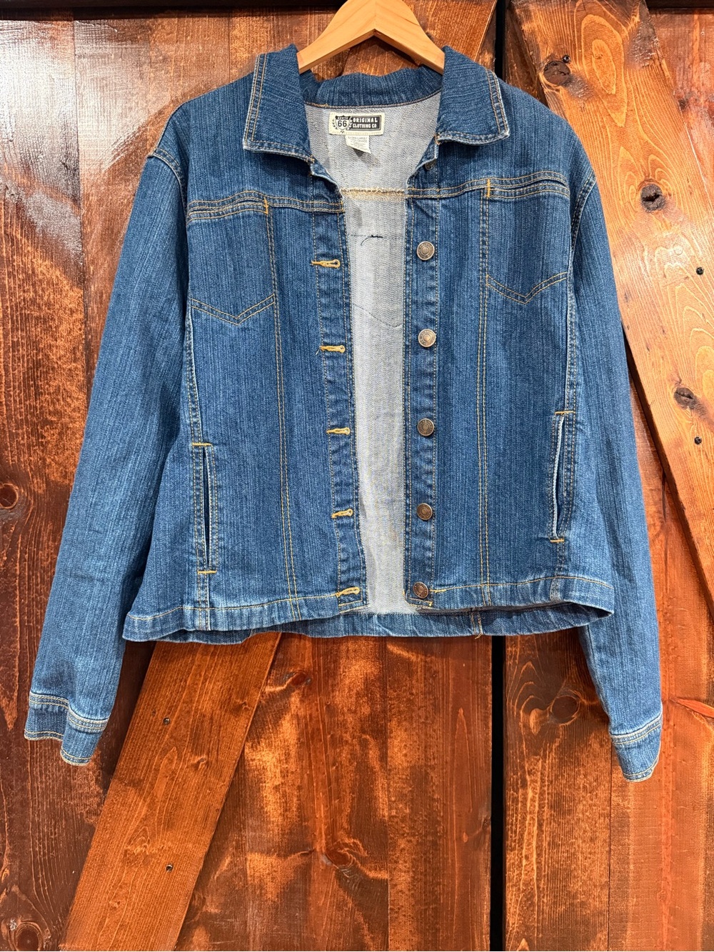Route 66 Classic Blue Denim Harley Davidson Jacket